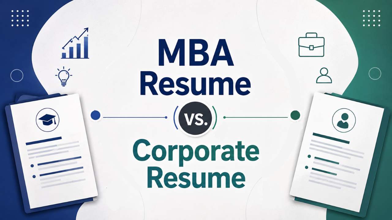 MBA Resume vs. Corporate Resume