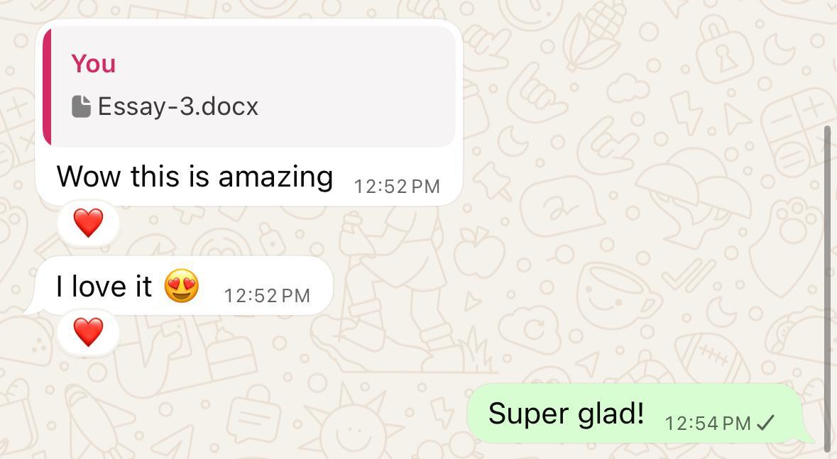 Chat screenshot