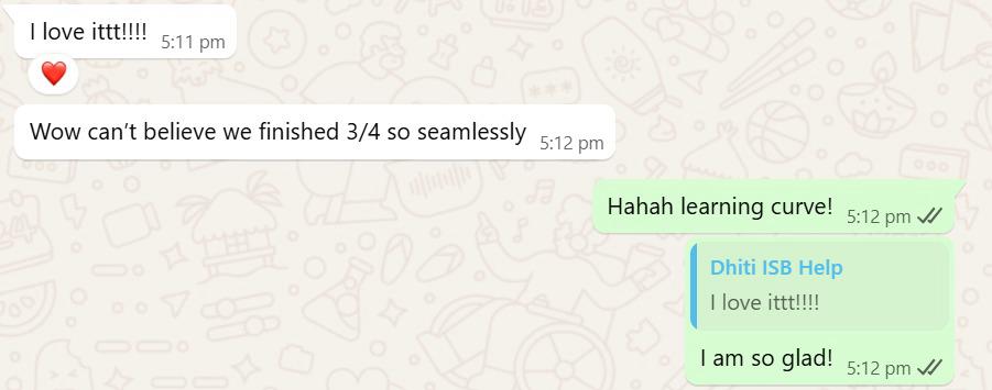 Chat screenshot