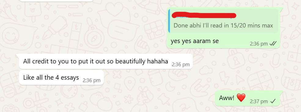 Chat screenshot