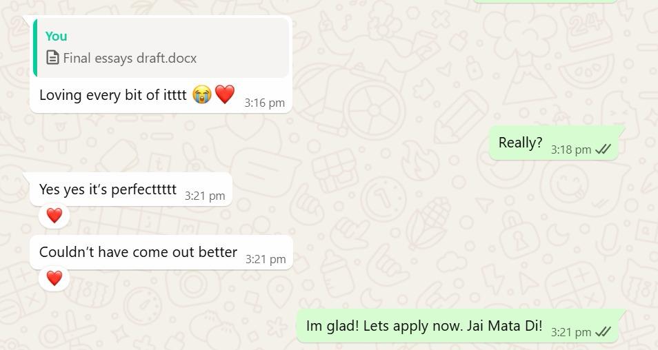 Chat screenshot
