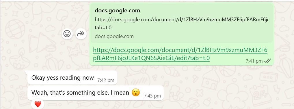 Chat screenshot