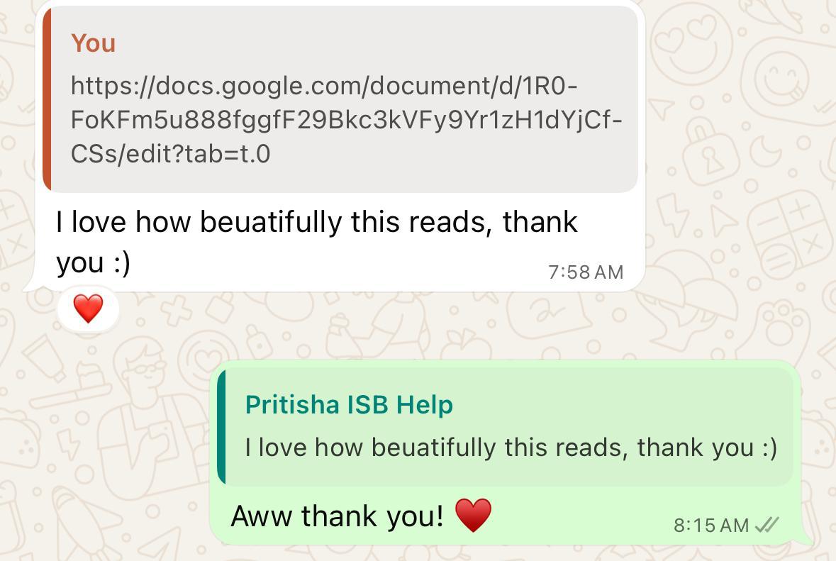 Chat screenshot