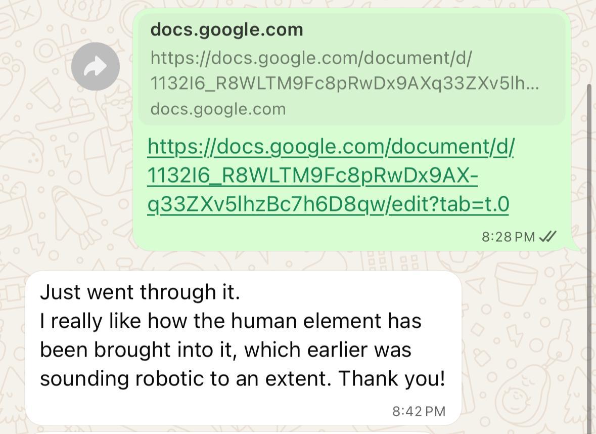 Chat screenshot