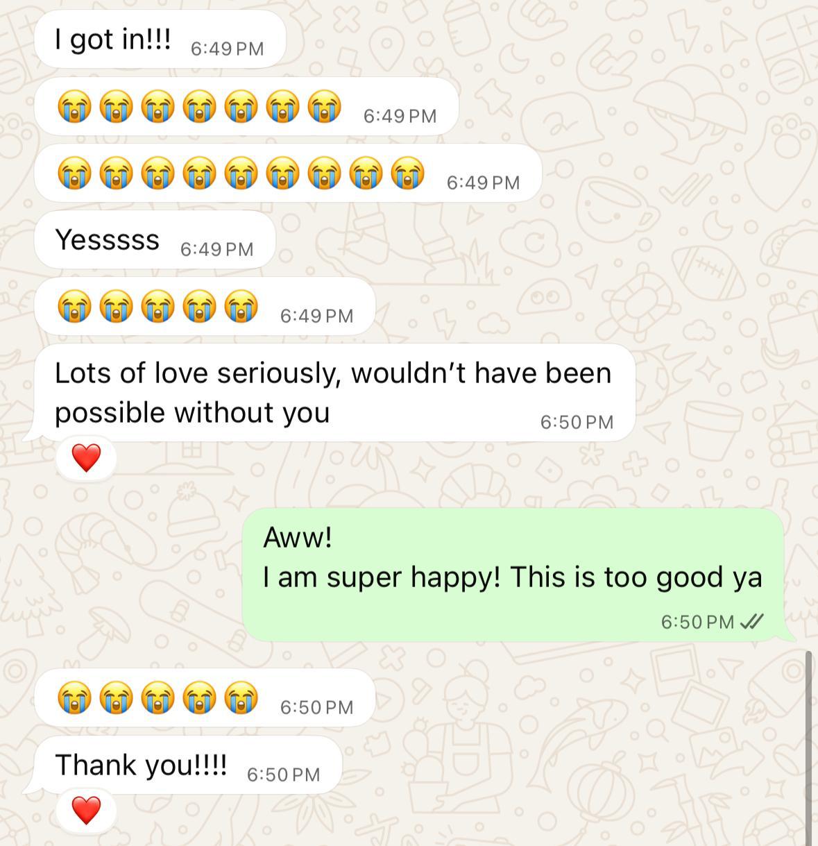 Chat screenshot