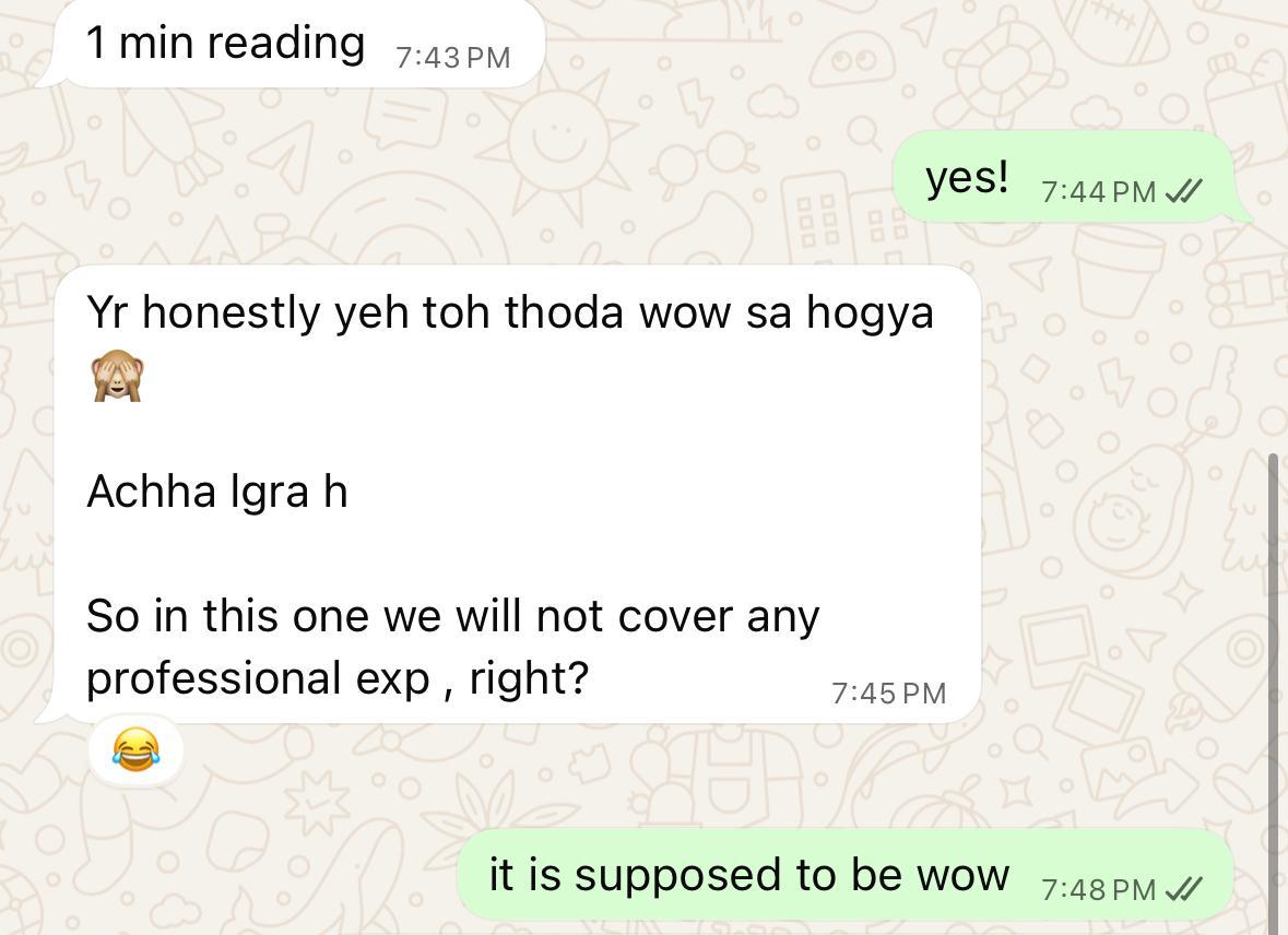 Chat screenshot