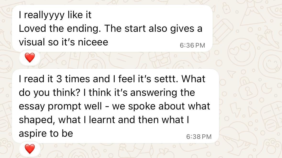 Chat screenshot